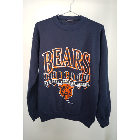 "Retail" Vintage 90s Tultex NFLP Chicago Bears Crewneck Pullover Sweatshirt Navy XL Made in USA