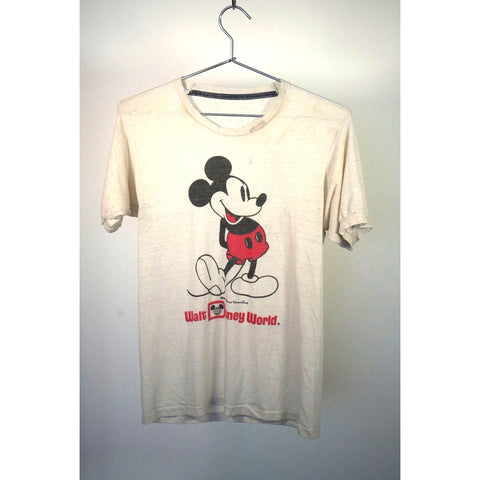 "Retail" Vintage Mickey Mouse Walt Disney World Tee Shirt White