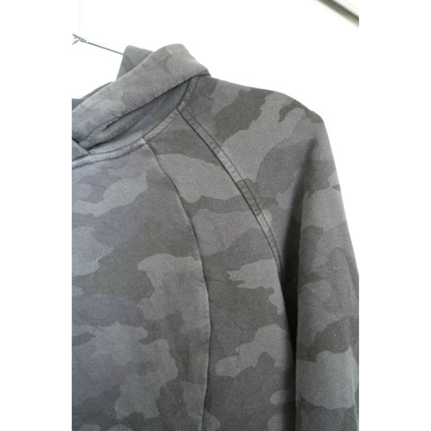 "Retail" Lululemon Black Camouflage Scuba Pullover Hoodie Women's Size 8