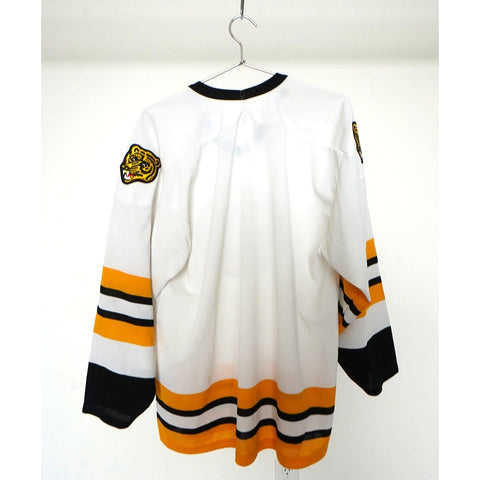 "Retail" Vintage CCM NHL Boston Ruins Hockey Jersey White/Black/Yellow Men's