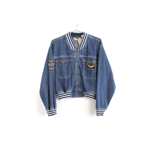 DKNY Jeans Vintage 100% Cotton Jacket | Women’s Size 8 | Classic Y2K Streetwear Denim-Inspired Outerwear | Retro Casual Designer Fashion
