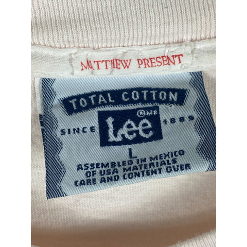 "Retail" Vintage Lee Total Cotton SawyerStock '99 Tee Shirt Pink Large Men's