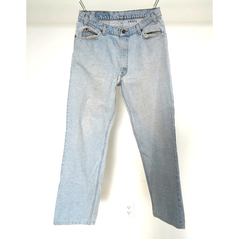 "Retail" Vintage Levi's Orange Tab Light Wash Straight Leg Denim Jeans Blue W33