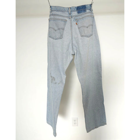 "Retail" Vintage Levi's Orange Tab Light Wash Straight Leg Denim Jeans Blue W33