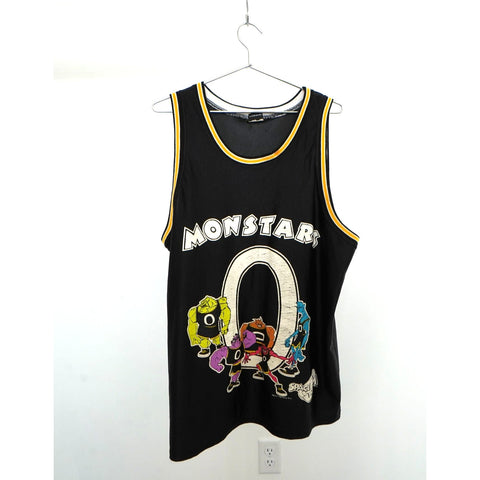 "Retail" Vintage 1996 Warner Bros Space Jam Monstar Jersey Black Men's