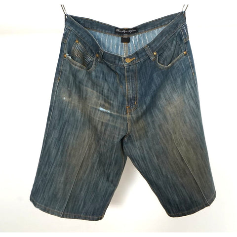 "Retail" Vintage Brooklyn Express Bermuda Denim Short Jorts Blue W36 Men's