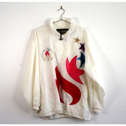 Olympic Games Collection by Starter Atlanta 1996 Vintage Jacket | Official USA Olympics Retro Sportswear Outerwear | Men’s Size L | Collectible 90s Athletic Warm Up