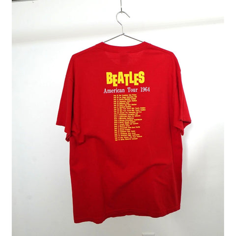 "Retail" Vintage 2005 The Beatles American Tour 1964 Graphic Tee Shirt Red Large