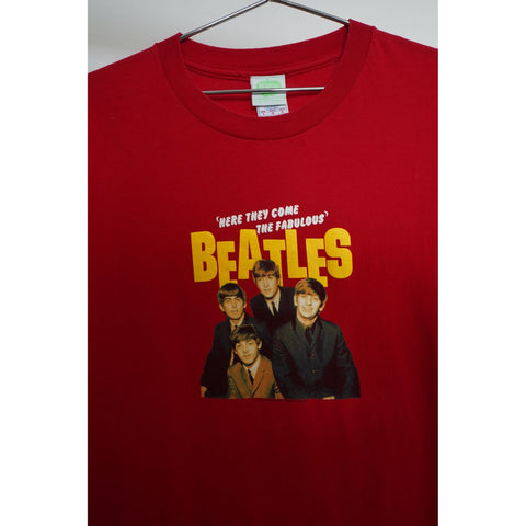 "Retail" Vintage 2005 The Beatles American Tour 1964 Graphic Tee Shirt Red Large