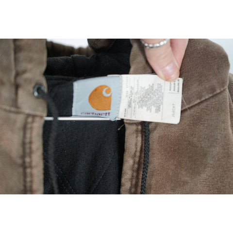"Retail" Vintage Carhartt J68CHT Flannel Quilt Lined Full Zip Active Jacket XL