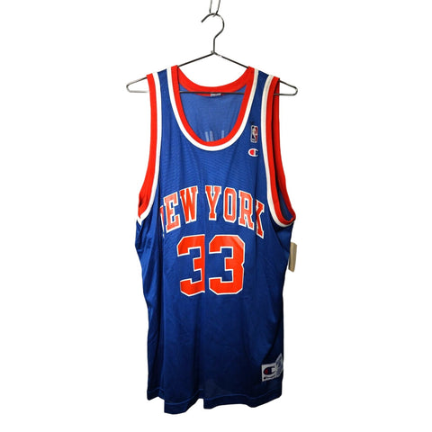 "Retail" Vintage Champion NBA New York Knicks Patrick Ewing #33 Basketball Jersey Size 48 NWT