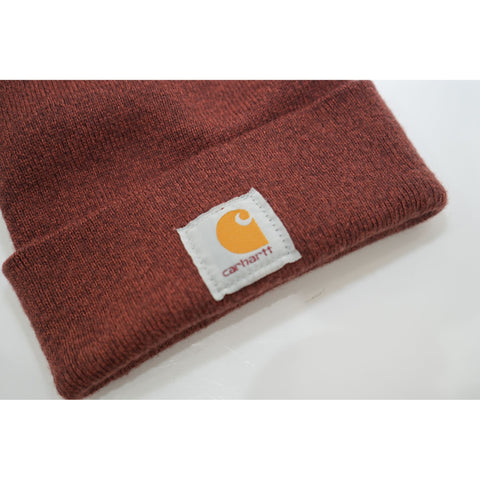 "Retail" Carhartt Knitted Acrylic Beanie Brown One Size Unisex