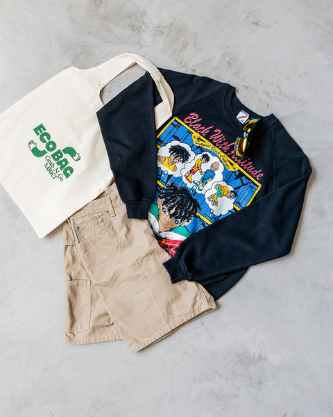 "Fresh Fit Basket" Vintage Sweatshirt, Shorts and Sunglasses