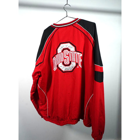 "Retail" VTG 58 Sports Ohio State University Lined Pullover Windbreaker Jacket Red XXL