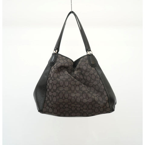 "Retail" Coach Edie 31 Shoulder Bag In Signature Jacquard/Leather Women's