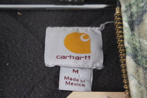 Carhartt Real Tree Camouflage Flannel Quilt Lined Canvas Active Jacket M