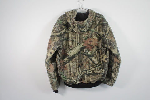 Carhartt Real Tree Camouflage Flannel Quilt Lined Canvas Active Jacket M