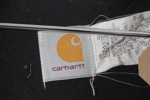 Carhartt Quilt Lined Corduroy Collar Canvas Santa Fe Jacket Teal Green