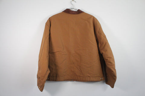 Vintage Carhartt Blanket Lined Canvas Detroit Jacket Brown 4XL Made in USA