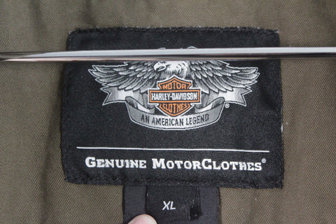 Vintage Harley Davidson Military Field Jacket w/ Eagle Patch Olive Green XL