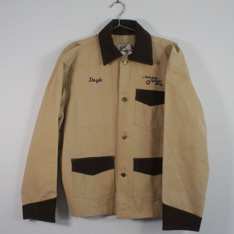 Vintage T'Bens Canvas Chore Coat Barn Jacket Tan/Brown Large