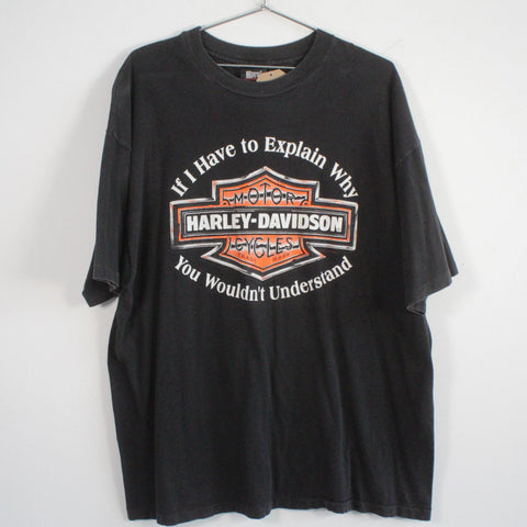 Vintage Harley Davidson of Cincinnati B2B Graphic Tee Shirt Black 2XL