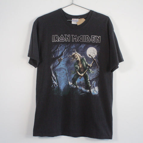 Vintage Hanes Iron Maiden B2B Graphic Band Tee Shirt Black Large Men's