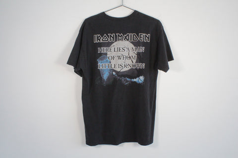 Vintage Hanes Iron Maiden B2B Graphic Band Tee Shirt Black Large Men's