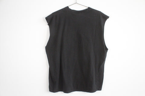 Vintage Hanes Guns N Roses Logo Print Sleeveless Shirt Black XL