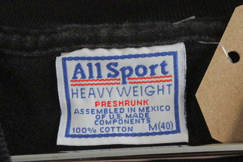 Vintage All Sport Rod Stewart 2001 Concert Graphic Tee Shirt Black Medium