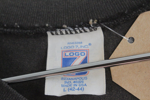 Vintage Logo 7 Raiders "The Silver & Black Are Back" Tee Shirt Black L