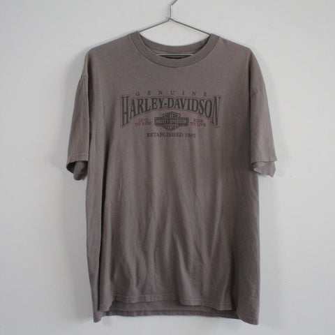 Harley Davidson Washington DC, USA Graphic Tee Shirt Gray XL