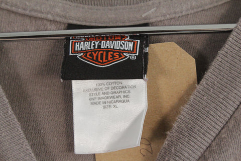 Harley Davidson Washington DC, USA Graphic Tee Shirt Gray XL