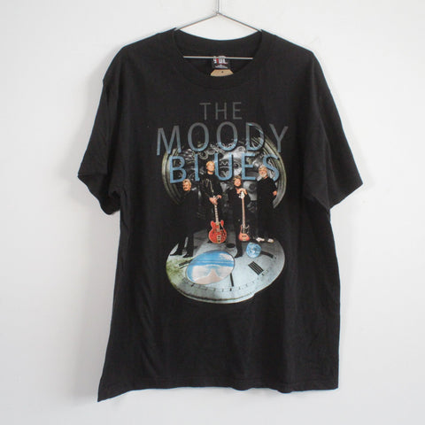 Vintage Giant The Moody Blues Strange Times Concert Tee Shirt Black XL