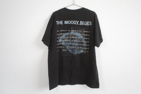 Vintage Giant The Moody Blues Strange Times Concert Tee Shirt Black XL