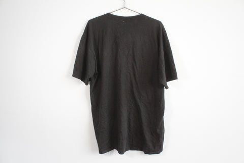 Vintage Oneita Calvin Klein Unique Logo Print Tee Shirt Black XL