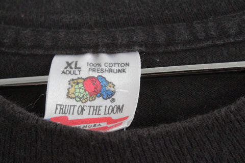 Vintage 90s FOTL American Classic Elvis Presley Motorcycle Tee Shirt Black XL Single Stitch Made in USA