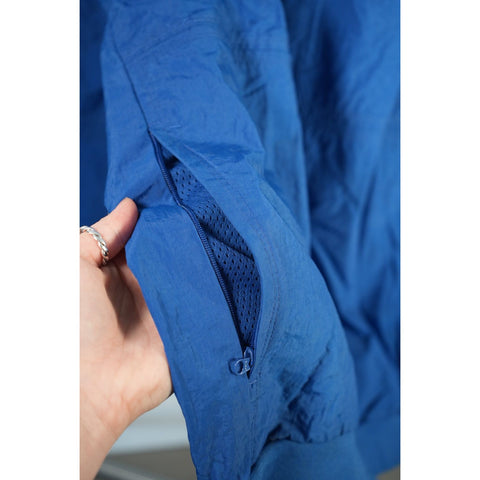 "Retail" Vintage 90s Nike 1/4 Zip Embroidered Logo Pullover Windbreaker Jacket Blue XL