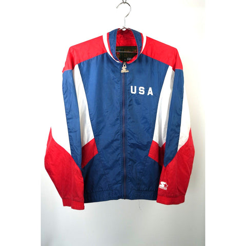 "Retail" Vintage 1996 Starter USA Olympics Atlanta Full Zip Windbreaker Size Medium