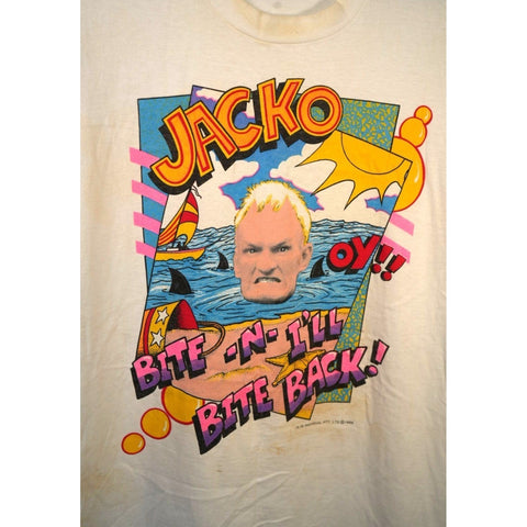 "Retail" Vintage FOTL Jacko "Bite -n- I'll Bite Back!" Tee Shirt L Made in USA
