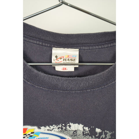"Retail" Vintage Chase Authentics NASCAR Daytona 500 Racing Tee Shirt Navy 2X