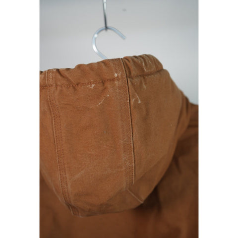 "Retail" Carhartt J140 BRN Quilt-Lined Duck Canvas Full Zip Active Jacket Brown XL
