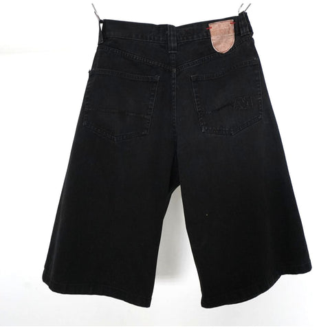 "Retail" Vintage Mecca Bermuda Denim Jean Short Jorts Black W33 Men's