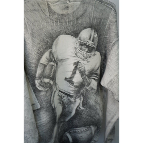 "Retail" Vintage FOTL Henryetta Knights Pullover AOP Graphic Sweatshirt XL