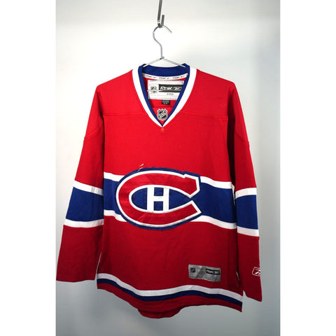 "Retail" Reebok CCM Montreal Canadiens NHL Hockey Jersey Red/Blue Small