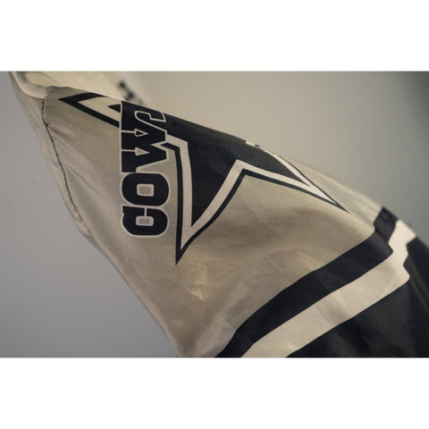 "Retail" Vintage Chalk Line Dallas Cowboys Satin Printed Snap Bomber Jacket Made in USA