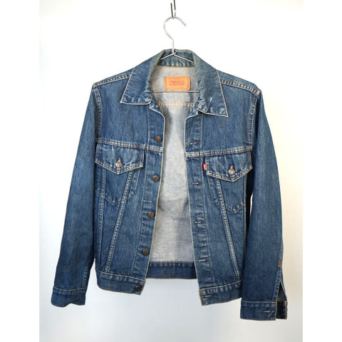 "Retail" Vintage Levi's 70506-0216 Denim Trucker Jacket Blue Size 34