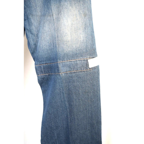 "Retail" VTG Marithe Francois Girbaud M+FG Shuttle Tape Denim Wide Leg Jeans 42x33