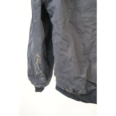 "Retail" Vintage Carhartt J280 MDT Quilt Lined Canvas Full Zip Active Jacket Navy M
