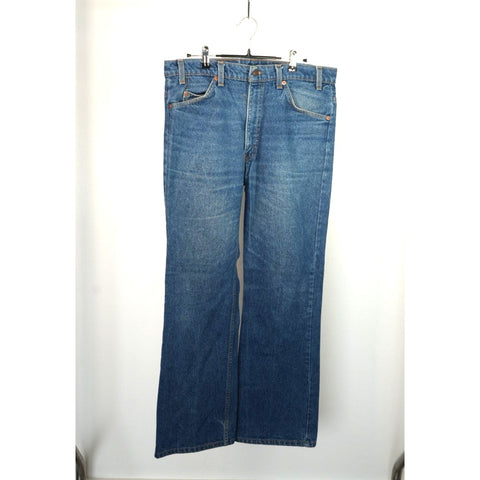 "Retail" Vintage Levi's 517 Orange Tab Medium Wash Boot Cut Denim Jeans W34.5 Men's